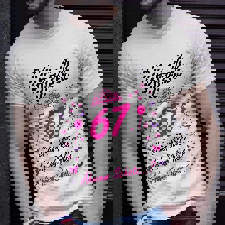 Damen 67 Geburtstag Lustig Offiziell 67 Ich Kann AllesSchatz T-Shirt Geschenke für Ihn