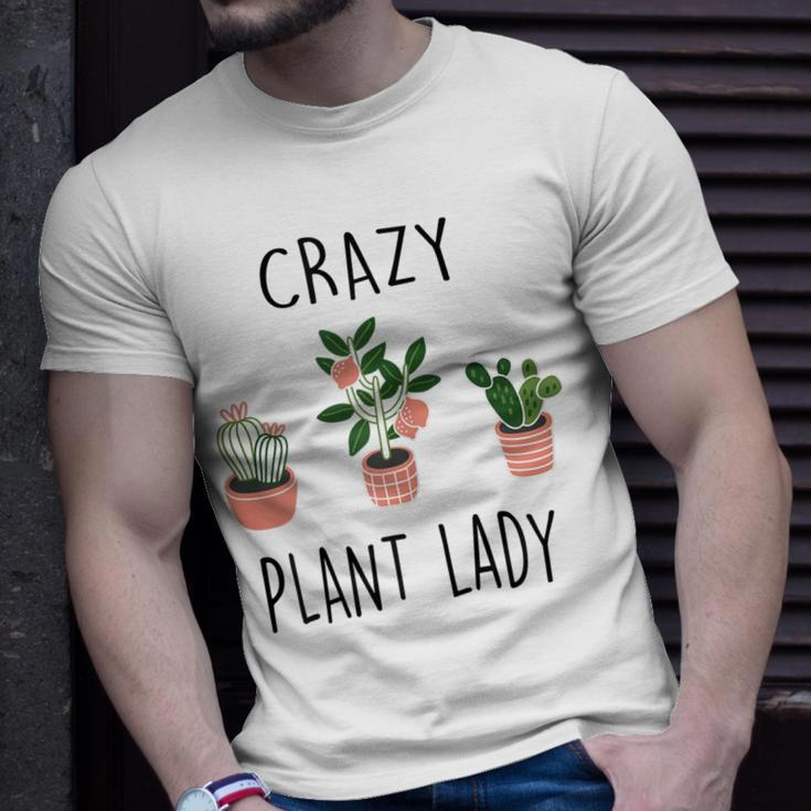 Damen Crazy Plant Lady Garden Mama Plant Lady Plants Lover T-Shirt Geschenke für Ihn