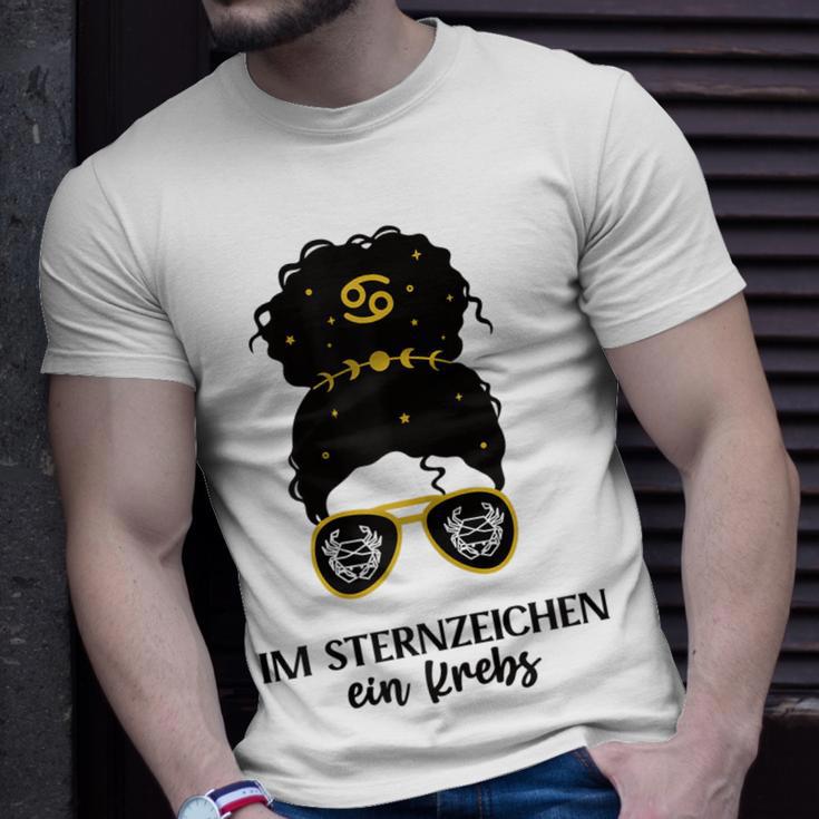 Damen Krebs Zodiac T-Shirt, Sternzeichen Geburtstag Design Geschenke für Ihn