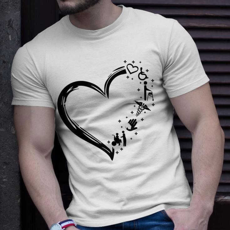 Disability Support Heart Helping Hands Disability Pride T-Shirt Gifts for Him