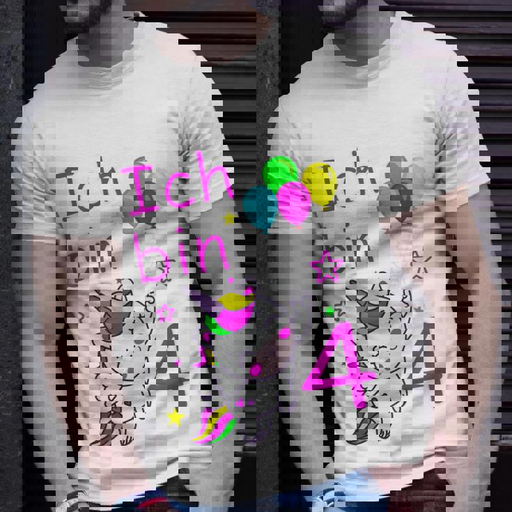 Einhorn T-Shirt für Mädchen 4 Jahre, Zauberhaftes Einhorn-Motiv Geschenke für Ihn