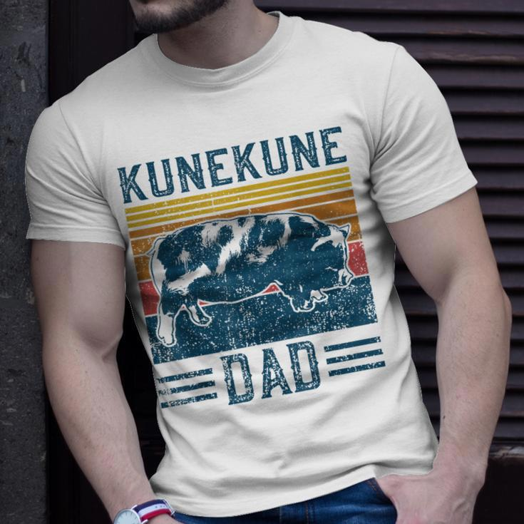 Mens Farming Breed Vintage Kunekune Pig Dad T-Shirt Gifts for Him
