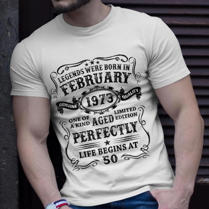 Februar 1973 Legenden T-Shirt zum 50. Geburtstag für Männer Geschenke für Ihn