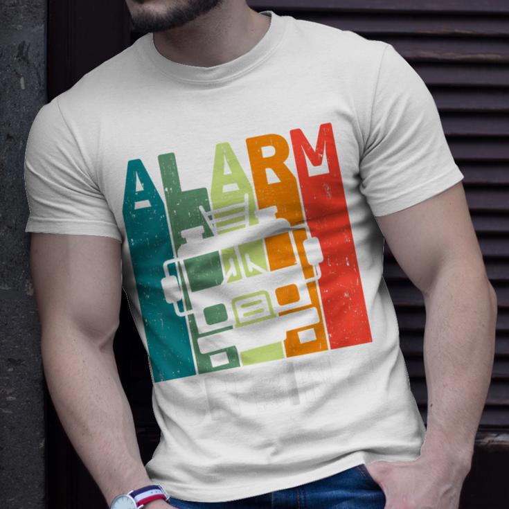 Feuerwehr Alarm Ich Bin 4 Jahre Retro T-Shirt für Kindergeburtstag Geschenke für Ihn