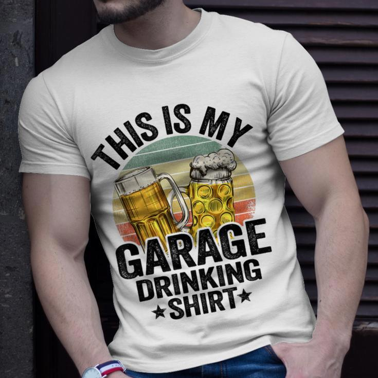 Garage Drinker Dad Vintage Beer This Is My Garage Drinking T-Shirt Gifts for Him