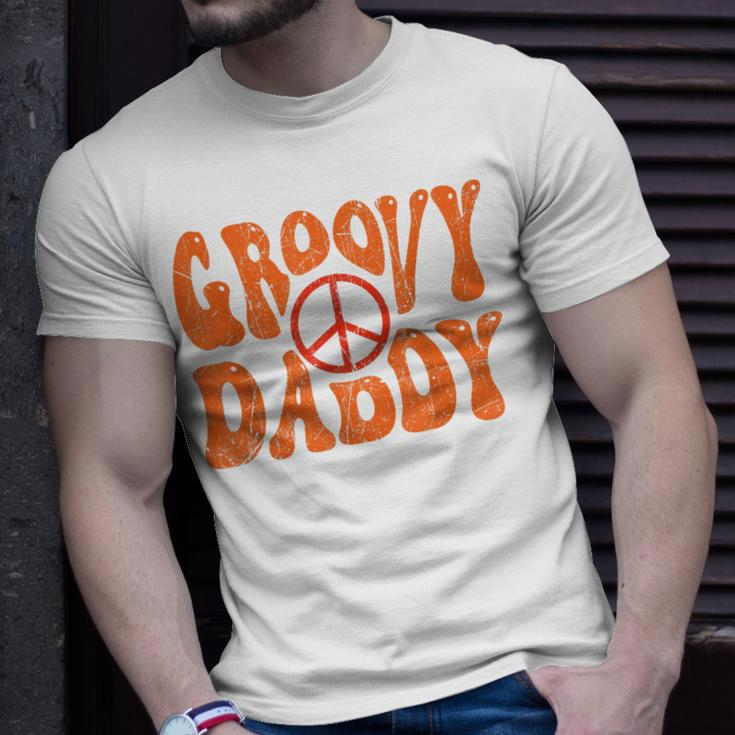 Groovy Daddy 70S Aesthetic Nostalgia 1970S Retro Dad T-Shirt Gifts for Him