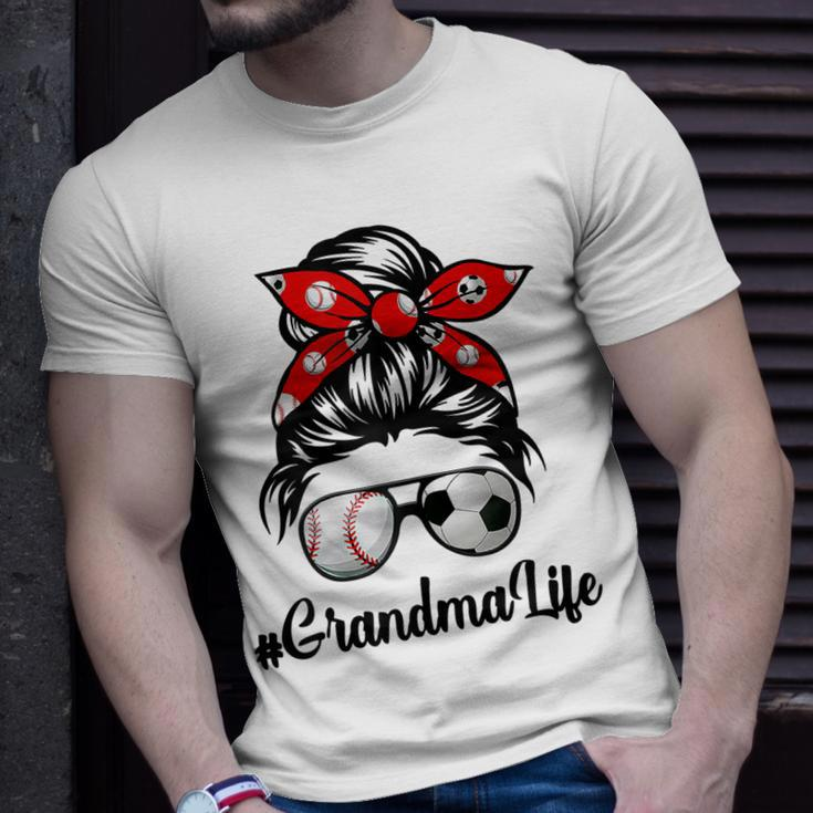 Hair Bun Classy Grandma Life Soccer Messy Bun Baseball Gift For Womens Unisex T-Shirt Gifts for Him