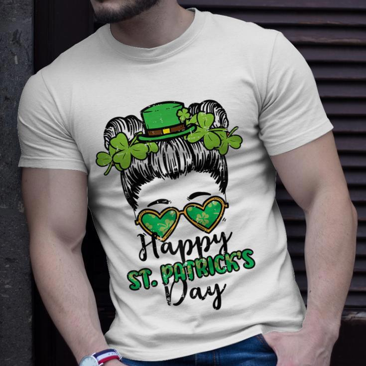 Happy St Patricks Day Bun Saint Paddys Girls Kids Youth N Unisex T-Shirt Gifts for Him