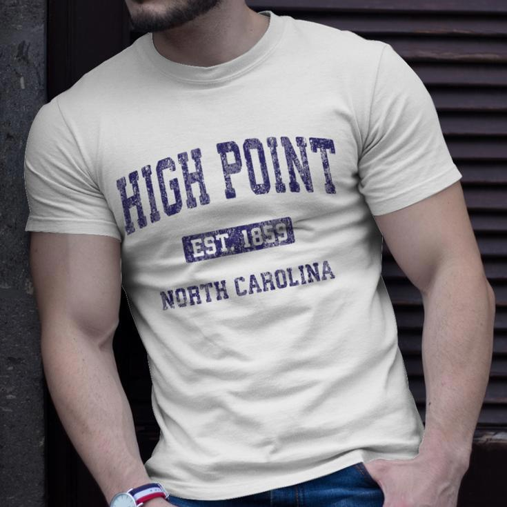 High Point North Carolina Nc Vintage Athletic Sports Design Unisex T-Shirt Gifts for Him