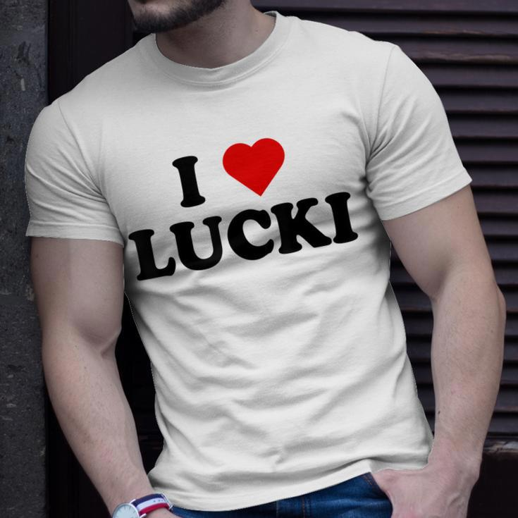 I Love Lucki I Heart Lucki Unisex T-Shirt Gifts for Him