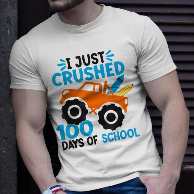 I Just Crushed 100 Days Of School Monster Truck Boys Kids T-Shirt Gifts for Him
