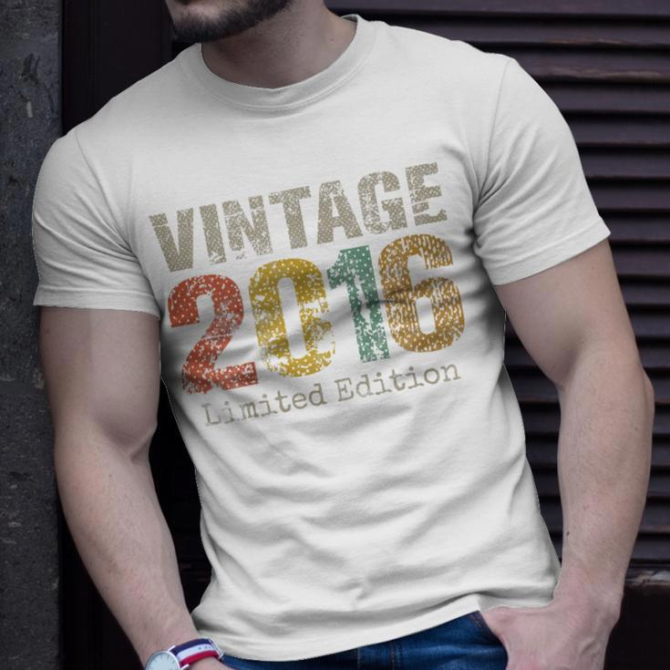 Kids 7 Year Old Gifts Vintage 2016 Limited Edition 7Th Birthday Unisex T-Shirt Gifts for Him