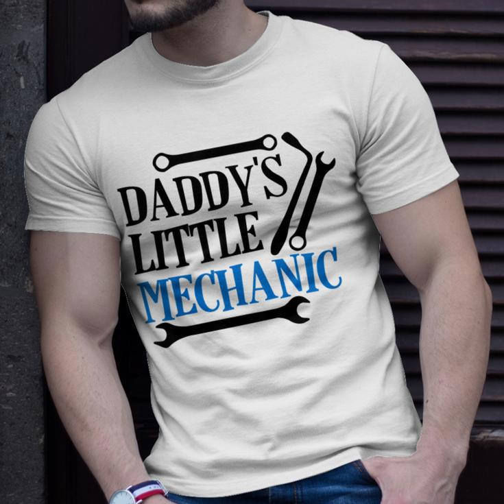 Kids Daddys Little Mechanic Son Gift Mechanic Baby Boy Outfit Unisex T-Shirt Gifts for Him