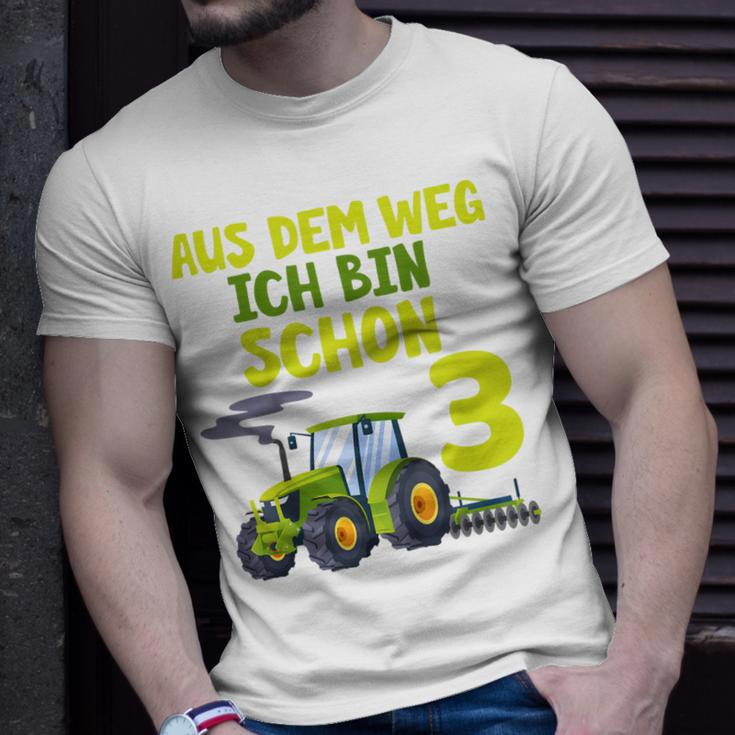 Kinder Ich Bin Schon 3 Traktor T-Shirt für Jungen, Trecker Motiv Geschenke für Ihn