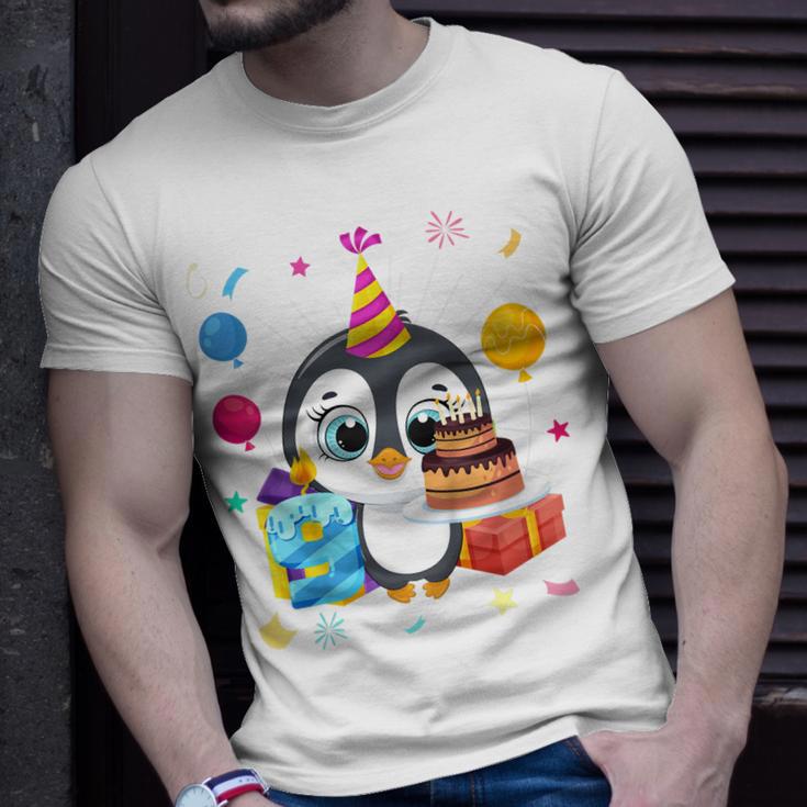 Kinder Pinguin-Party 9. Geburtstag T-Shirt, Pinguin Mottoparty Outfit Geschenke für Ihn