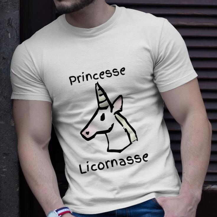 Lustiges Einhorn T-Shirt Princesse Licornasse, Perfekt für Casual-Looks Geschenke für Ihn