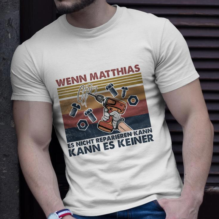 Lustiges Matthias Handwerker T-Shirt: Nur Matthias Repariert Alles Geschenke für Ihn