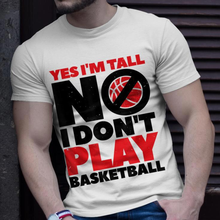 Lustiges T-Shirt Ja, ich bin groß - Nein, Basketball ist nicht mein Sport Geschenke für Ihn