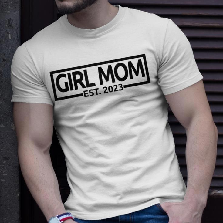 Mädchen Mama Est 2023 T-Shirt, Muttertags Schwangerschaftsankündigung Geschenke für Ihn