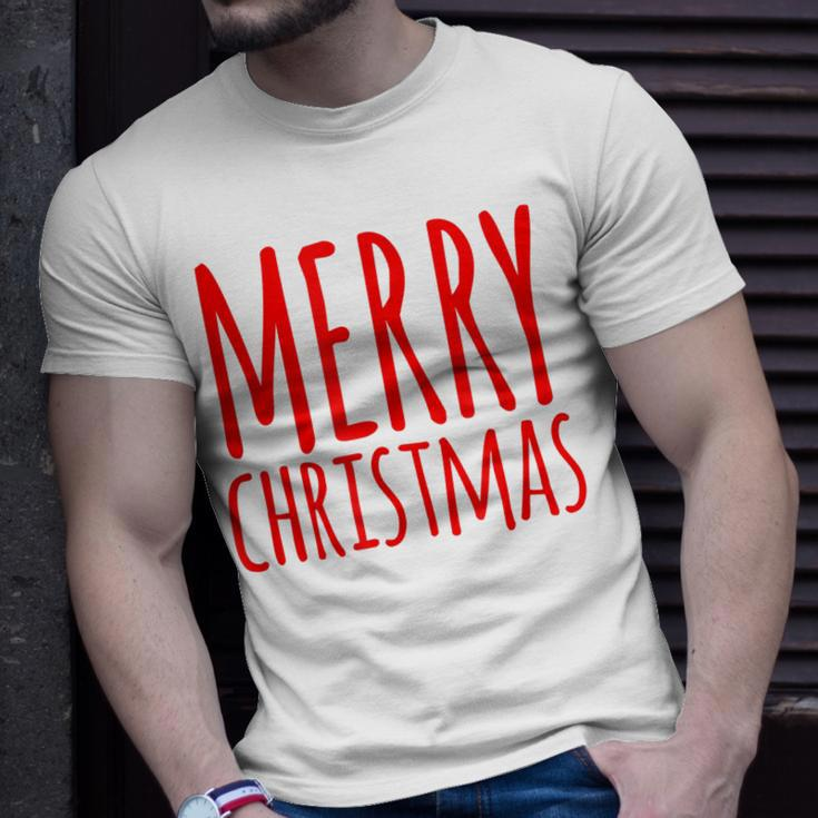 Merry Christmas Weihnachts Spruch Dekoration Damen Herren V3 T-Shirt Geschenke für Ihn