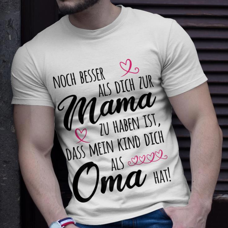Omi Besser als Mama T-Shirt, Lustiges Oma Großmutter Tee Geschenke für Ihn