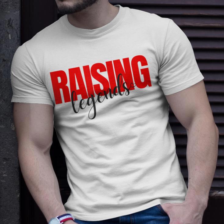 Raising Legends Slogan T-Shirt, Weiß mit Rotem Text Geschenke für Ihn