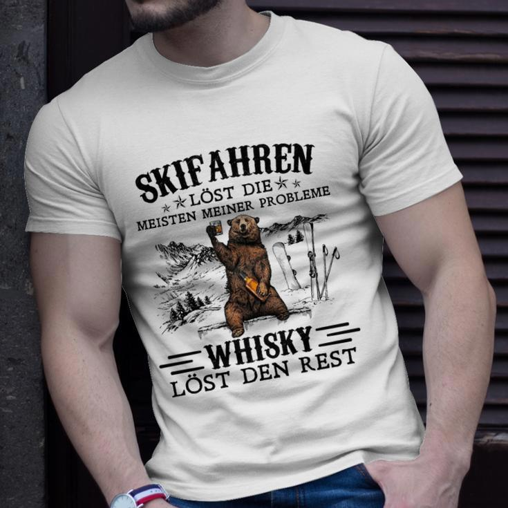 Skifahren Und Whisky V2 T-Shirt Geschenke für Ihn