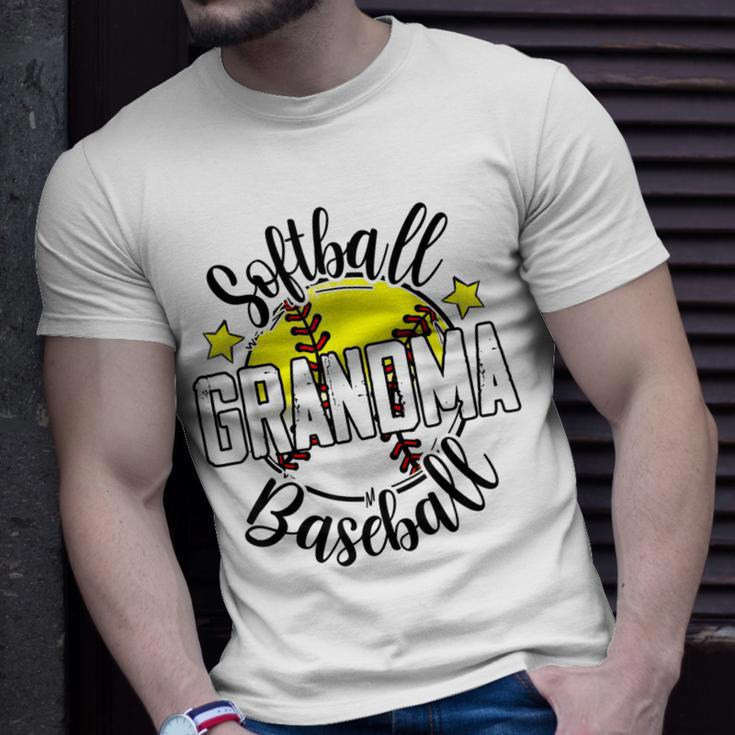 Softball Baseball Grandma Gift Mothers Day Unisex T-Shirt Gifts for Him