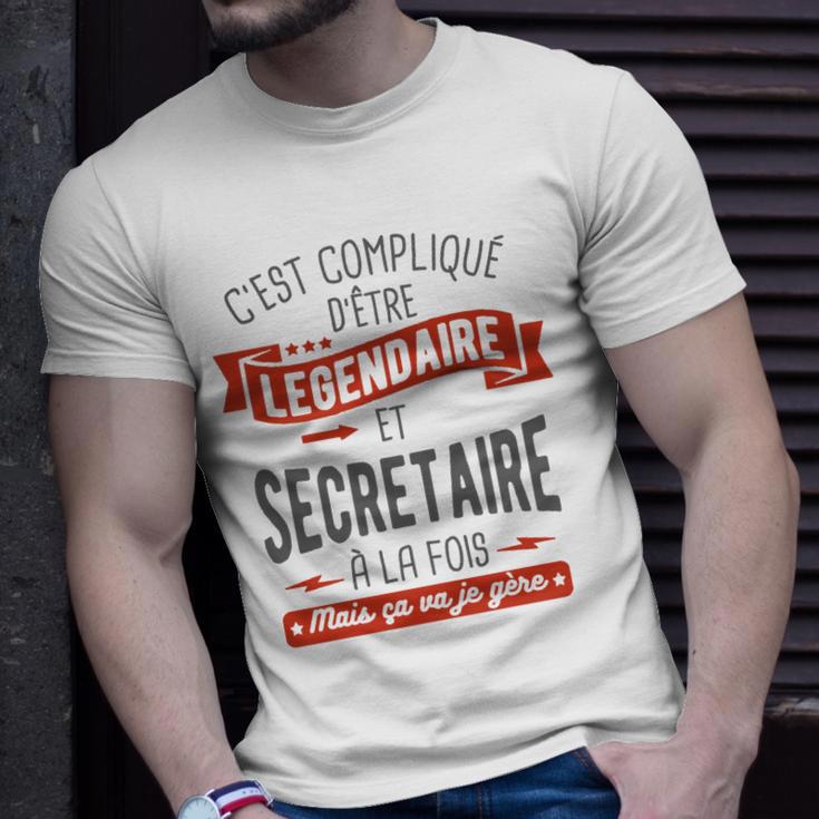 T-Shirt Secretaire Legendaire T-Shirt Geschenke für Ihn