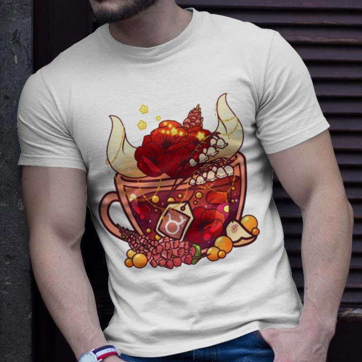 Taurus Zodiac Teacup Unisex T-Shirt Gifts for Him