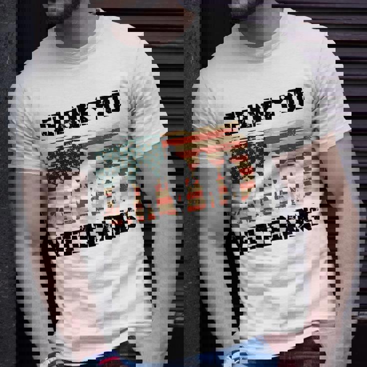 Thank You Veterans For Veterans Dad Grandpa T-Shirt Gifts for Him