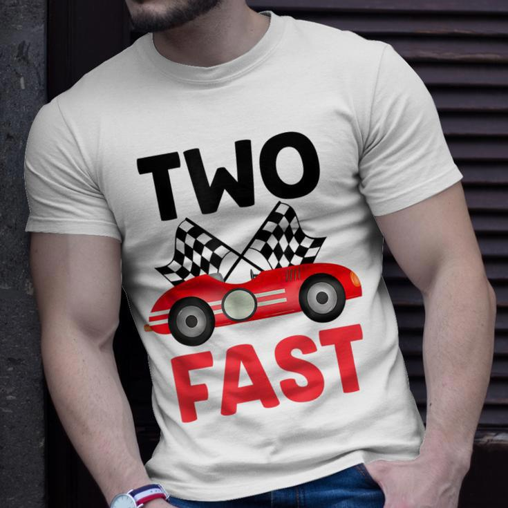Two Fast Birthday 2 Fast 2 Curious Decorations 2Nd Unisex T-Shirt Gifts for Him