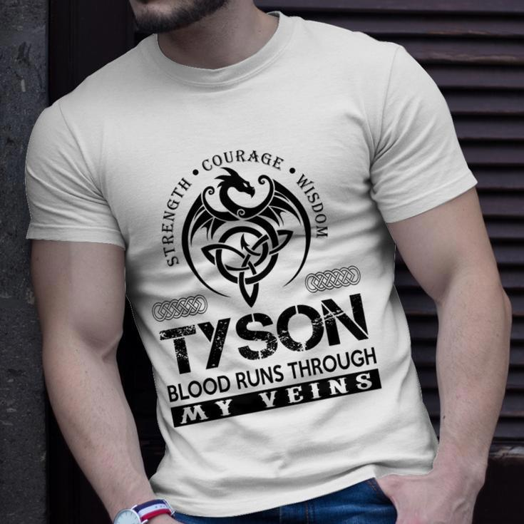 Tyson Blood Runs Through My Veins V2 Unisex T-Shirt Gifts for Him