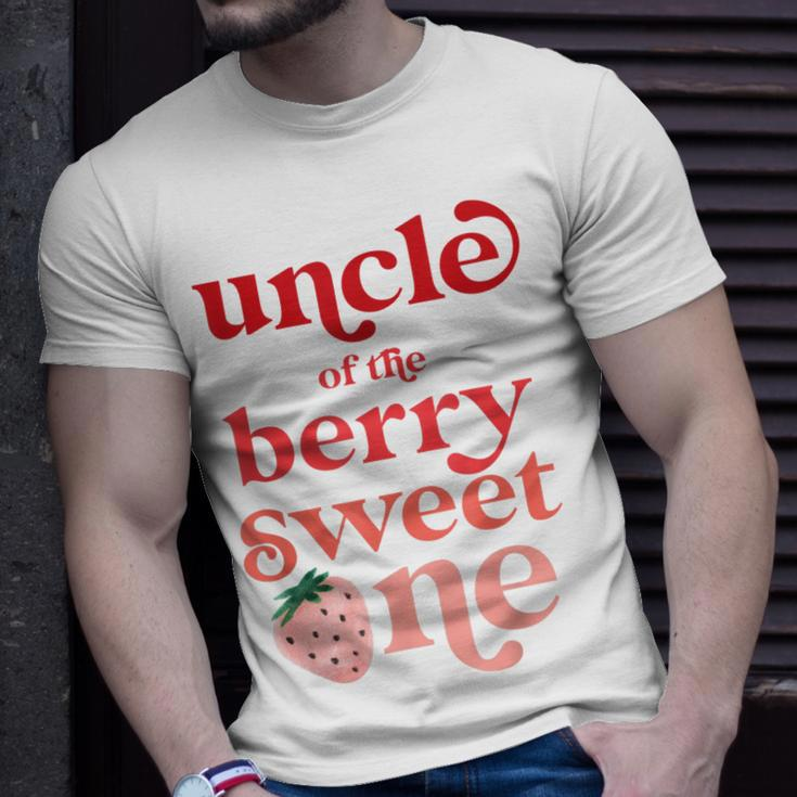 Uncle Of The Berry Sweet One Strawberry First Birthday 1St Gift For Mens Unisex T-Shirt Gifts for Him