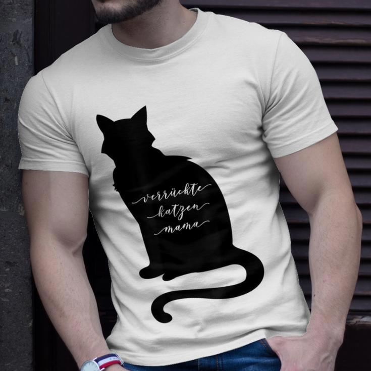 Verrückte Katzen Mama Katzenbesitzer Katze Mutter Geschenk T-Shirt Geschenke für Ihn
