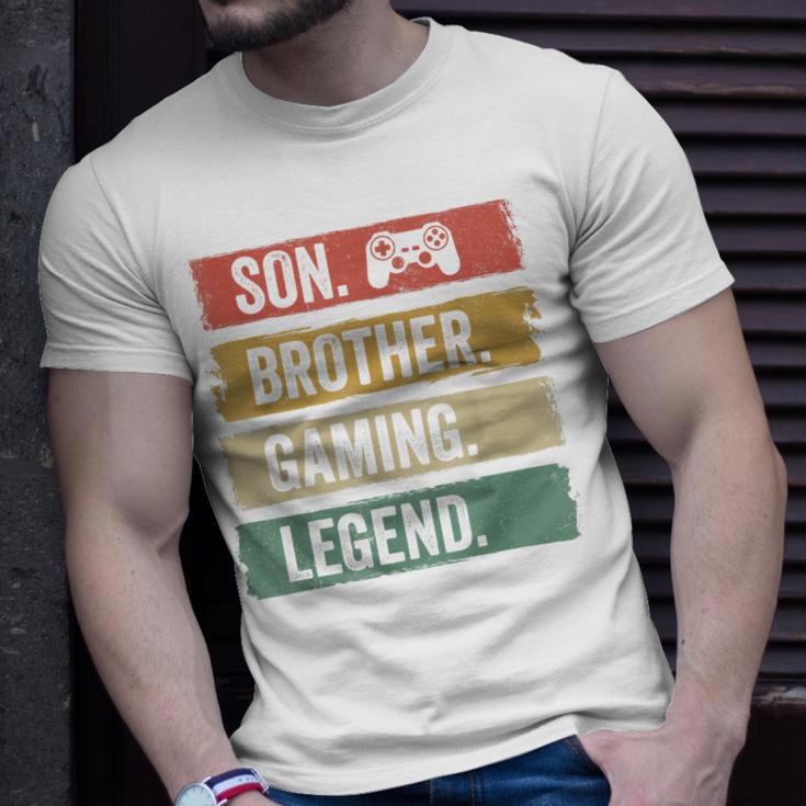 Vintage Sohn Bruder Gaming Legende Retro Video Gamer Boy T-Shirt Geschenke für Ihn