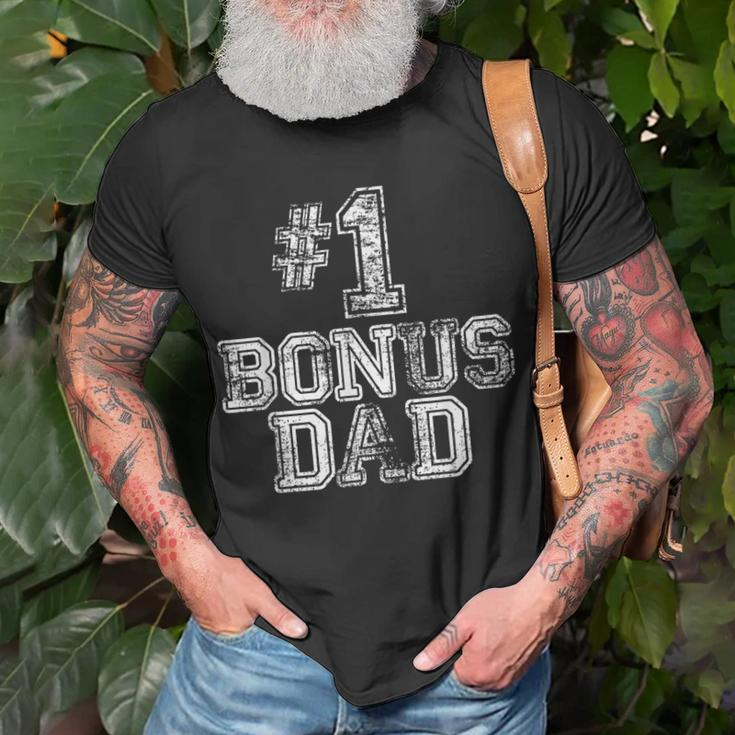 1 Bonus Dad - Number One Step Dad T-shirt Gifts for Old Men