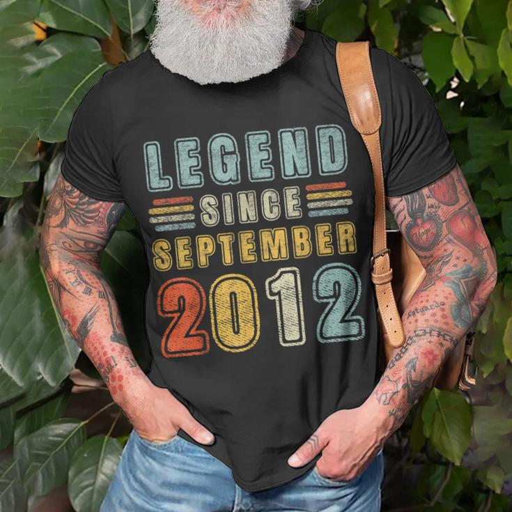 10 Jahre Alte Legende Seit 10 Geburtstag Im September 2012 T-Shirt Geschenke für alte Männer