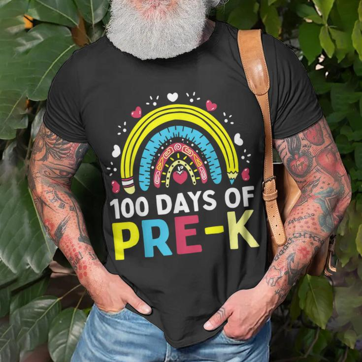 100 Days Of Pre K Happy 100Th Day Of School Teacher Kids T-Shirt Gifts for Old Men