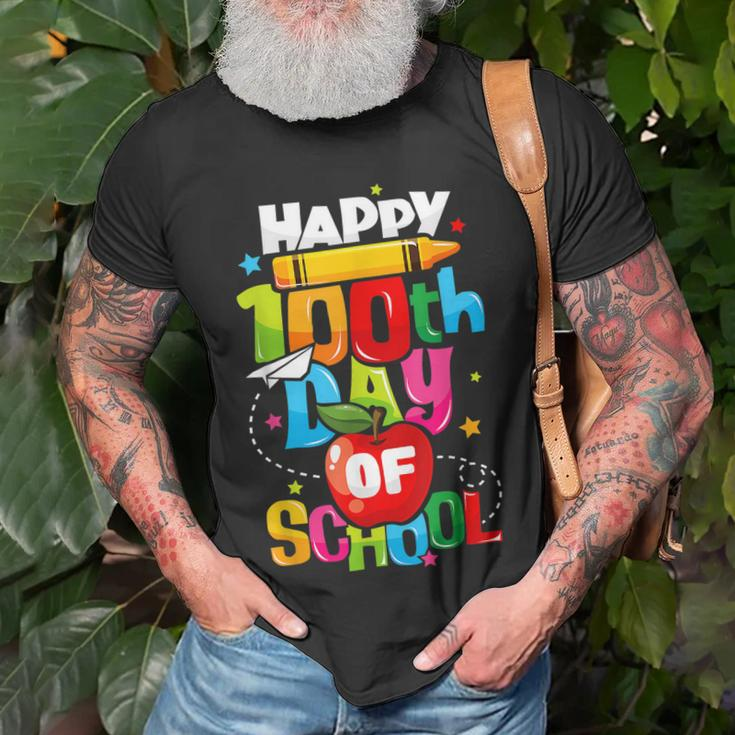 100Th Day Of School Teachers Kids Child Happy 100 Days 1 V2 T-Shirt Gifts for Old Men