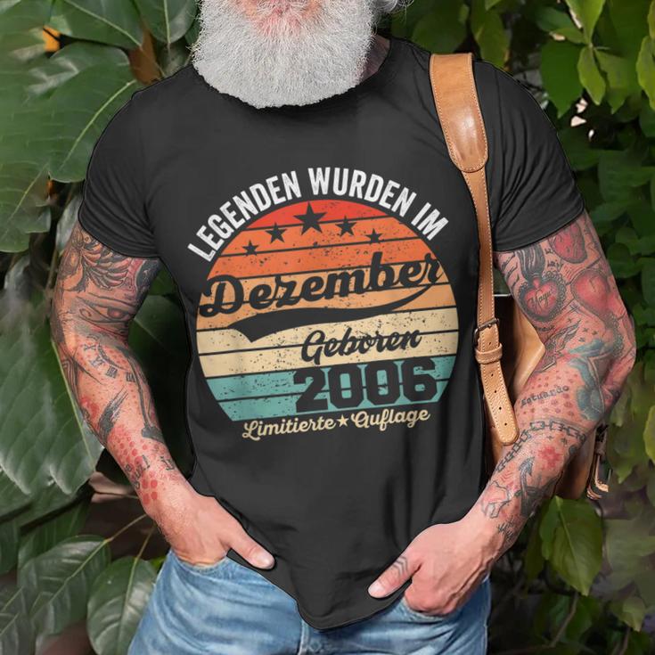 16 Geburtstag Geschenk Mann Legenden Sind Im Dezember 2006 T-Shirt Geschenke für alte Männer