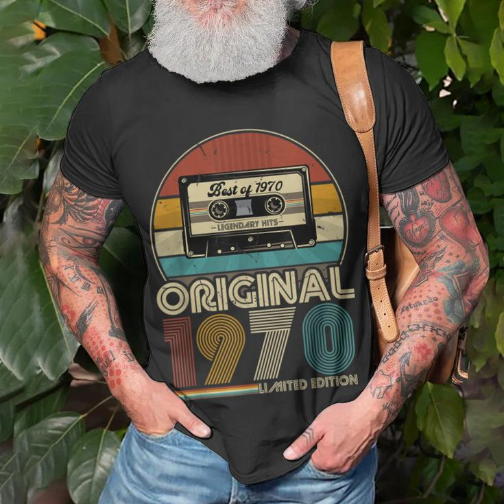 1970 Vintage Geburtstag T-Shirt, Retro Design für Männer und Frauen Geschenke für alte Männer