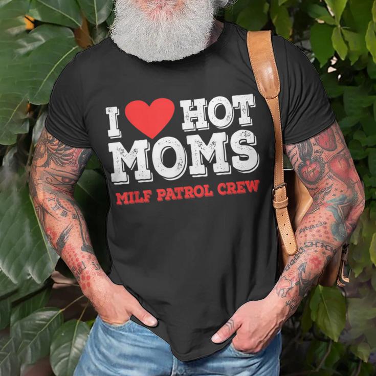 I Love Hot Moms Milf Patrol Crew Men Women T Shirt Graphic Print Casual Unisex Tee Thetio