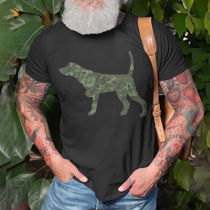Military Pointer Camo Print Us Dog Pet Veteran Men Gift  Men Women T-shirt Graphic Print Casual Unisex Tee