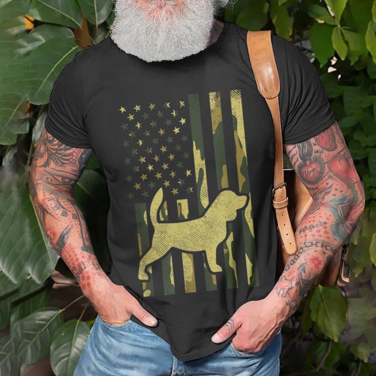 Camo Flag Beagle Vintage Animal Pet Hound Dog Patriotic Gift  Men Women T-shirt Graphic Print Casual Unisex Tee