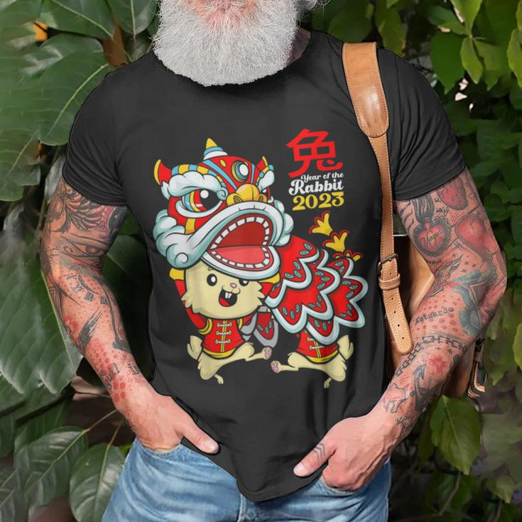 2023 Year Of The Rabbit Chinese New Year Zodiac Lunar Bunny T-shirt Gifts for Old Men
