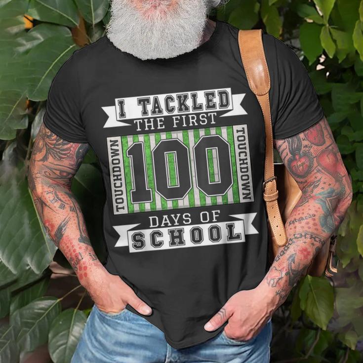 I Tackled The First 100 Days Of School - Football Lover  Unisex T-Shirt