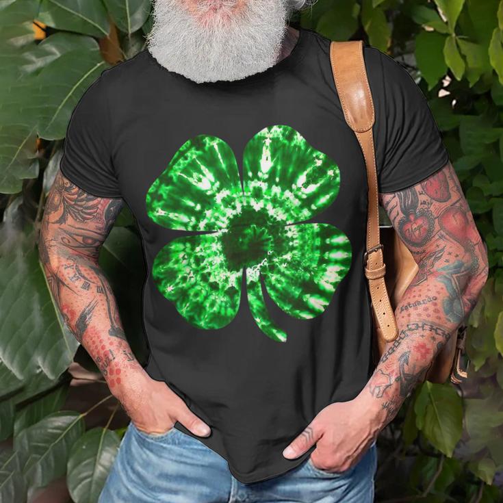 Irish Shamrock Tie Dye Happy St Patricks Day Go Lucky Gifts  Unisex T-Shirt