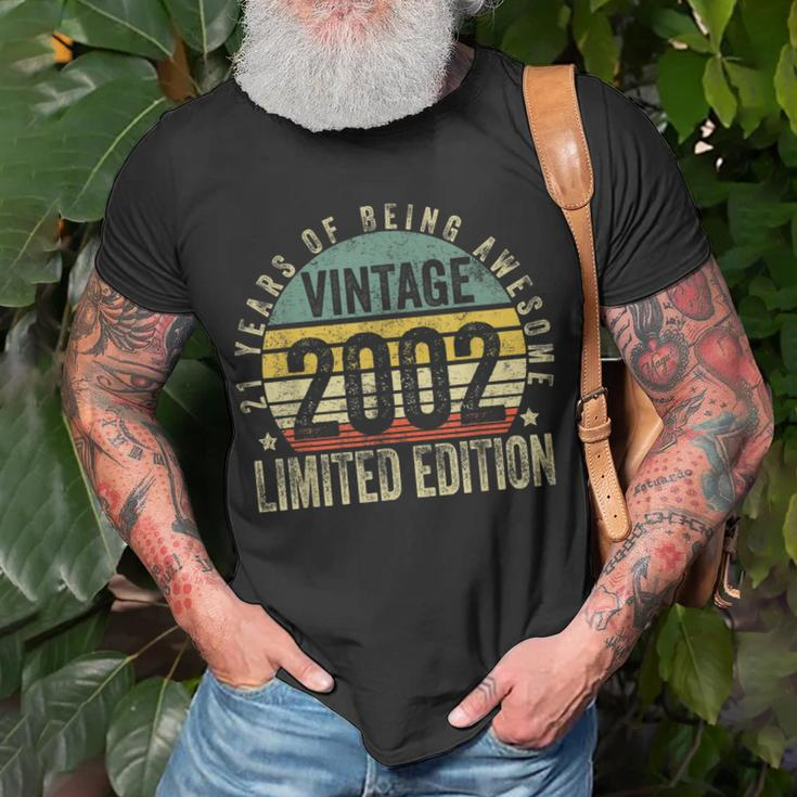 21 Year Old Gifts Vintage 2002 Limited Edition 21St Birthday Unisex T-Shirt Gifts for Old Men
