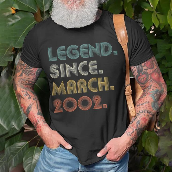 21 Years Old Legend Since March 2002 21St Birthday T-Shirt Gifts for Old Men